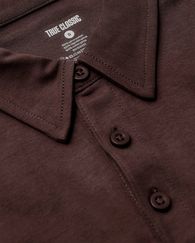 Premium Pima Long Sleeve Polo - Java