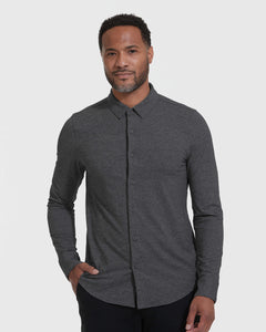 True ClassicCharcoal Heather Long Sleeve Gray Do-It-All Comfort Shirt