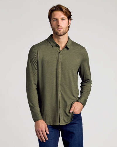 Do-It-All Comfort Shirt - Dark Heather Military Green