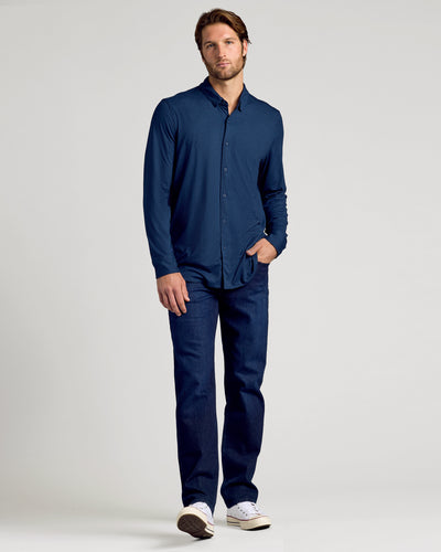 Do-It-All Comfort Shirt - Dark Heather Navy