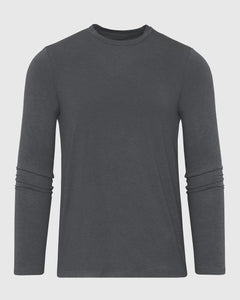 True ClassicCharcoal Heather Gray Long Sleeve Loungewear Tee