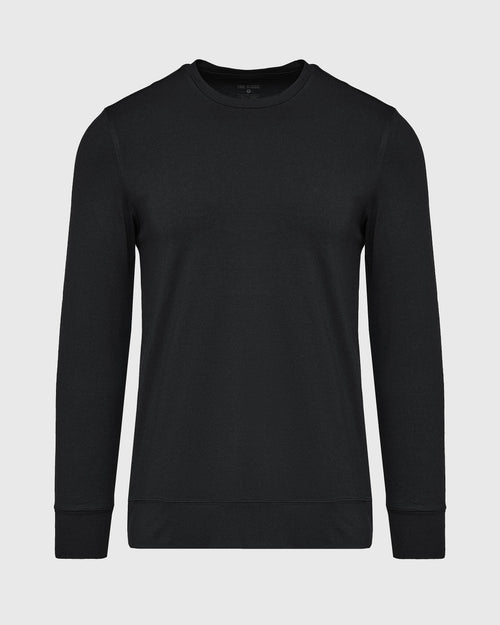 Black Active Comfort Crew Sweatshirt