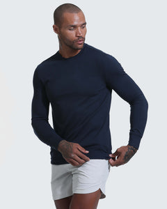 True ClassicHeather Navy Active Comfort Crew Sweatshirt