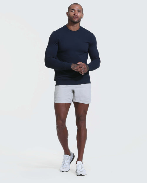 Heather Navy Active Comfort Crew Sweatshirt