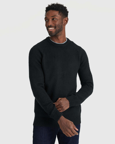 Classic Crew Neck Sweater - Black