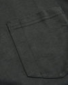 Carbon Tall Heavyweight Long Sleeve Pocket Crew's reinforced chest pocket stitching.