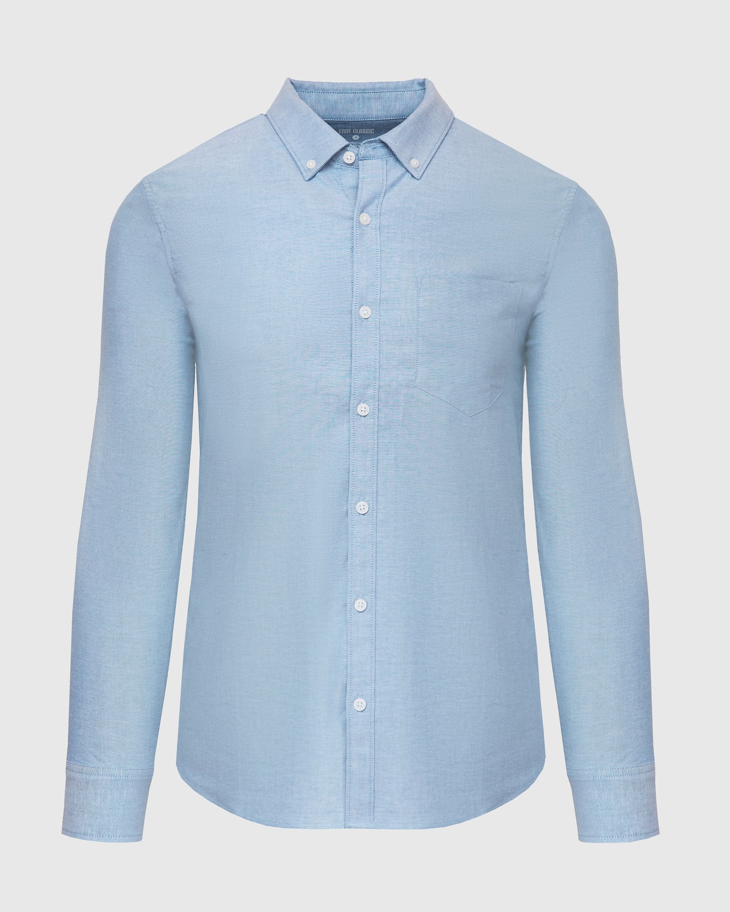 Harbor Stretch Oxford Long Sleeve Shirt with classic collar and chest pocket.