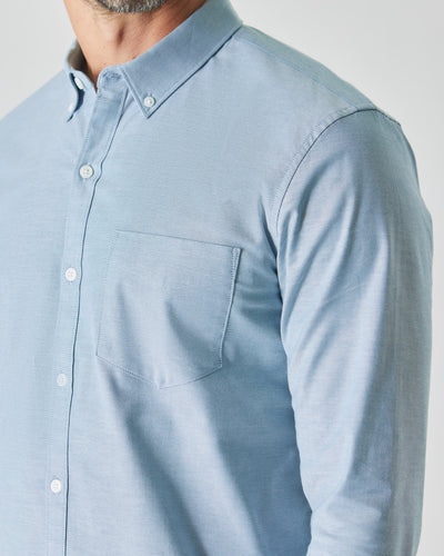 Stretch Oxford Long Sleeve Shirt - Harbor