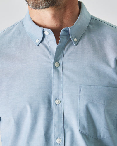 Stretch Oxford Long Sleeve Shirt - Harbor