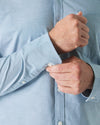 Buttoning cuff of Harbor Stretch Oxford Long Sleeve Shirt.
