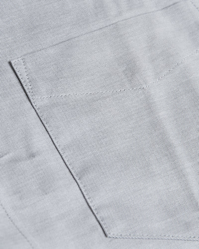 Stretch Oxford Long Sleeve Shirt - Light Gray