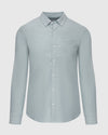 Moss Stretch Oxford Long Sleeve Shirt with chest pocket.