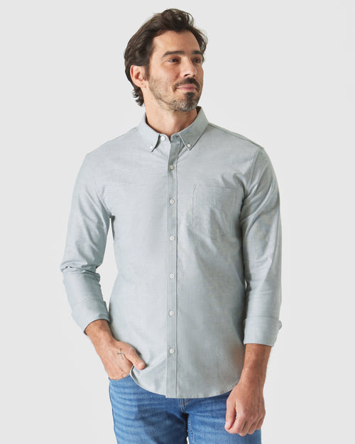 Moss Stretch Oxford Long Sleeve Shirt