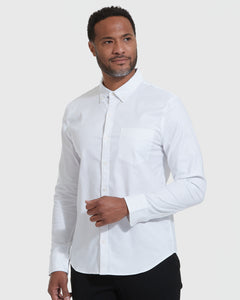 True ClassicWhite Stretch Oxford Long Sleeve Shirt