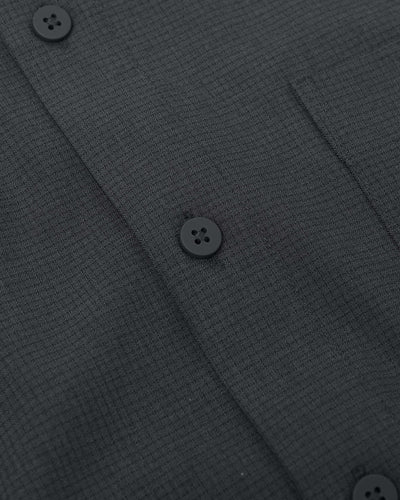 Long Sleeve Ripstop Commuter Shirt - Charcoal Heather Gray