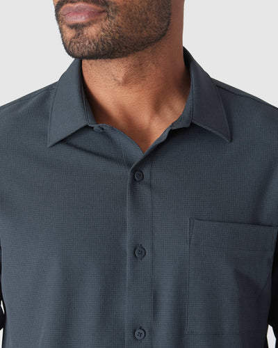 Long Sleeve Ripstop Commuter Shirt - Heather Navy