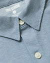 Light-blue pique-knit polo from Oak & Blue Standard Long Sleeve Modern Knit Oxford 2-Pack.
