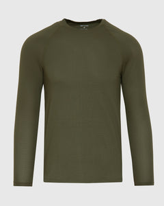 True ClassicKelp Long Sleeve Active Mesh Crew