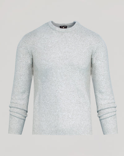 Marled Crew Neck Sweater - Light Heather Gray