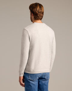 True ClassicLight Heather Gray Marled Crew Neck Sweater