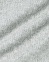 Light Heather Gray Marled Crew Neck Sweater, showcasing detailed yarn loops.