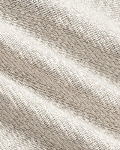Ribbed Long Sleeve Scoop Neck - Oatmeal