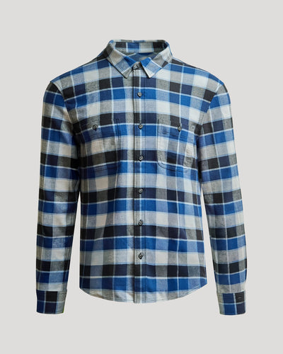 Flannel Long Sleeve Shirt - Midnight Plaid