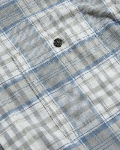 Flannel Long Sleeve Shirt - Slate Plaid