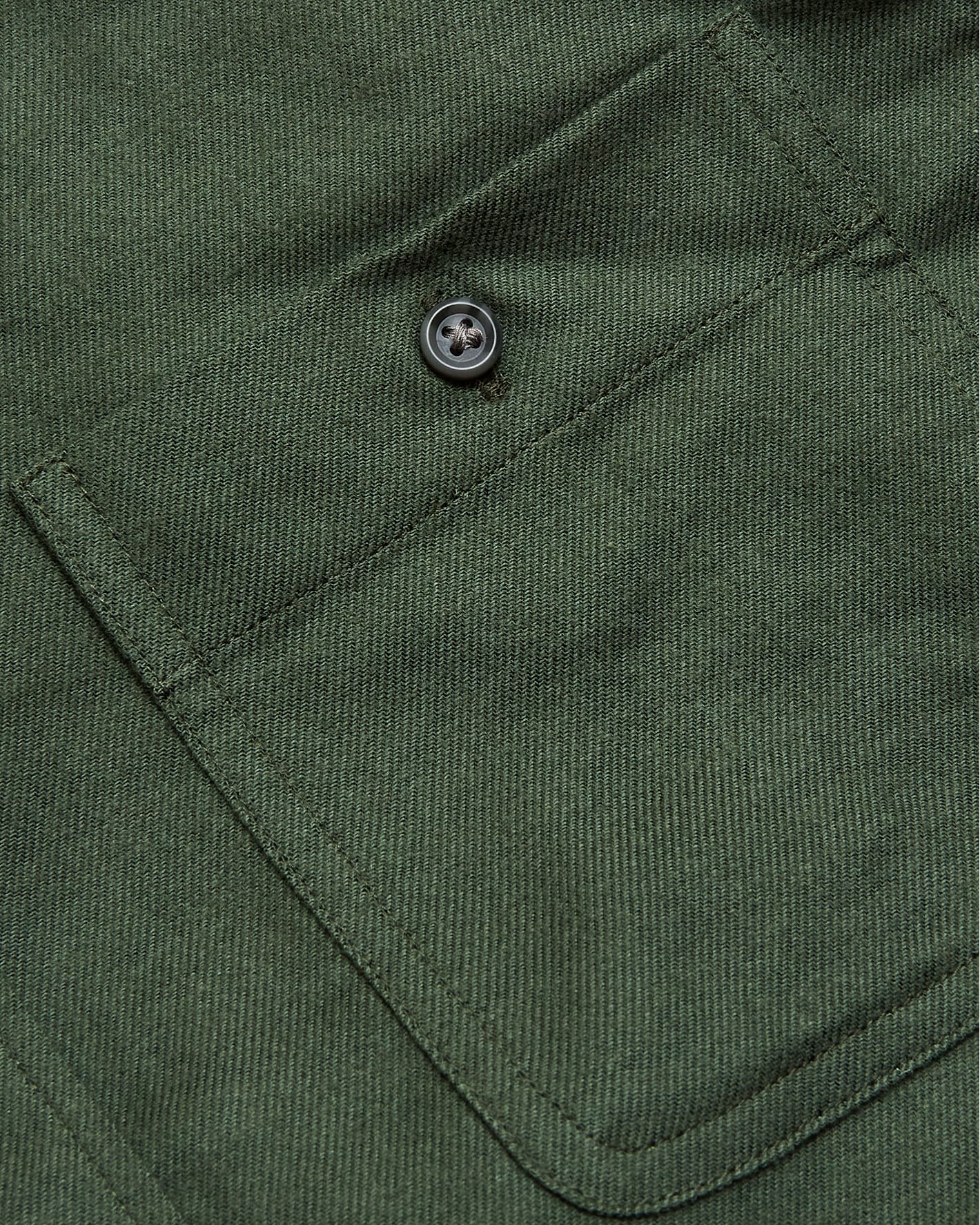 Onyx Plaid & Slate Plaid Flannel Shirts' pocket with button detail.