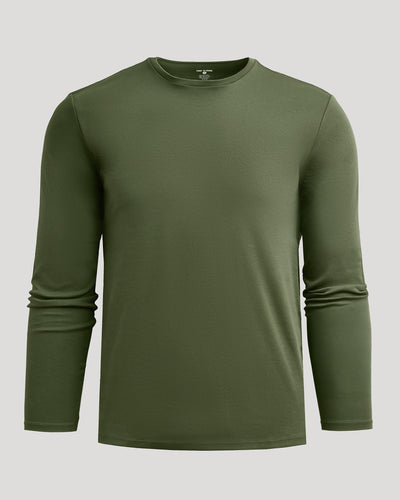 Pima Long Sleeve Crew Neck - Grove