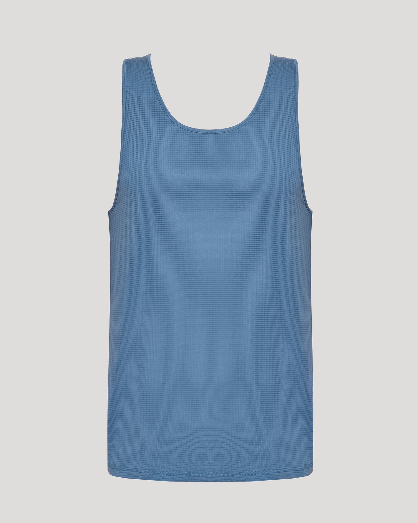 Fiord Sleeveless Active Mesh Tank, light-blue, athletic cut, breathable mesh design.
