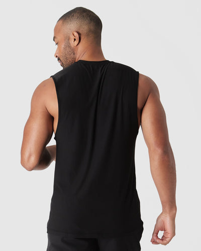 Sleeveless Active Muscle Tee - Black