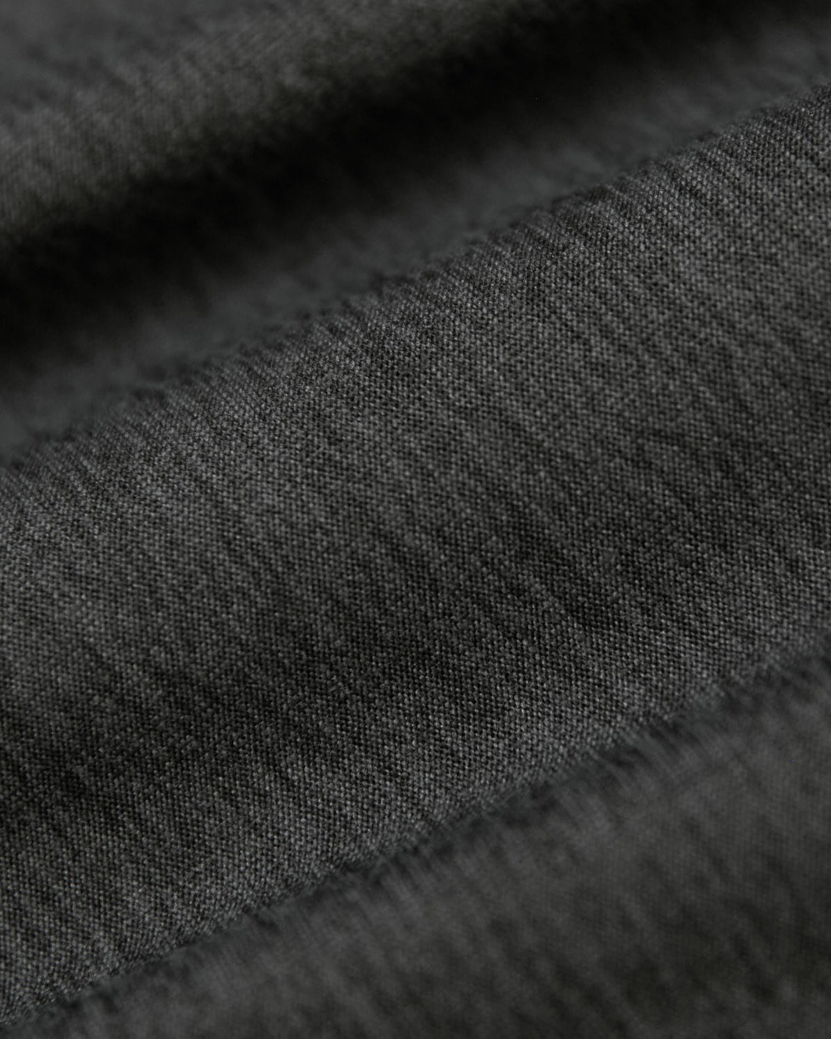 Charcoal Heather Gray Active Sleeveless Muscle Tee fabric close-up, showing weave.