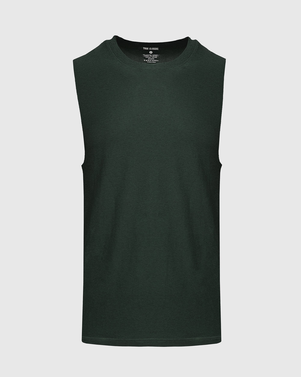 Dark Heather Forest Sleeveless Active Muscle Tee