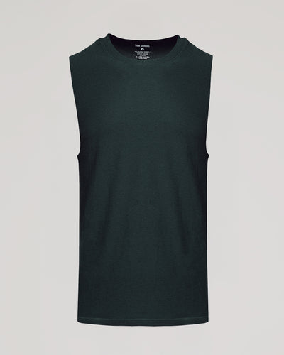 Sleeveless Active Muscle Tee - Dark Heather Forest
