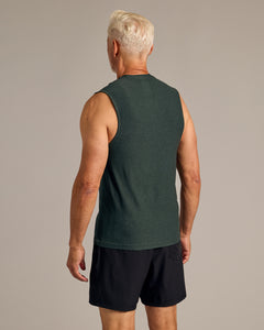 True ClassicDark Heather Forest Sleeveless Active Muscle Tee