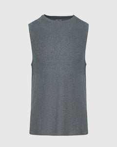 True ClassicHeather Navy Sleeveless Active Muscle Tee