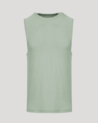 Sleeveless Active Muscle Tee - Lichen