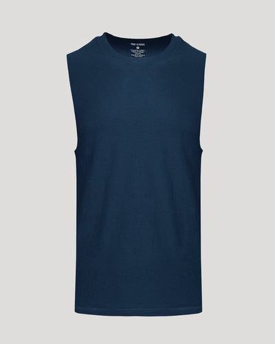 Sleeveless Active Muscle Tee - Dark Heather Navy