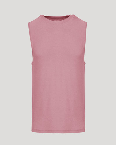Sleeveless Active Muscle Tee - Quartz Rose