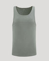 Gray tank top on a light gray background