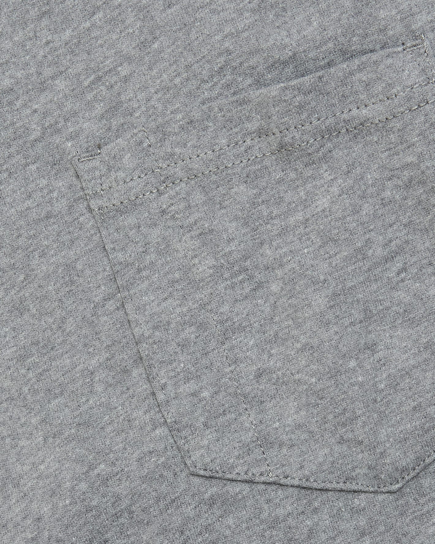 Heather Gray Heavyweight Pocket Crew with durable stitching and reinforced chest pocket.