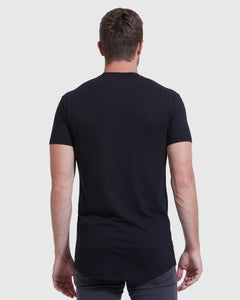 True ClassicAll Black Tall Round Hem Crew Neck T-Shirt 3-Pack