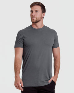 True ClassicCarbon Tall Round Hem Crew Neck T-Shirt