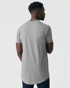 True ClassicGlacier Gray Tall Round Hem Crew Neck T-Shirt