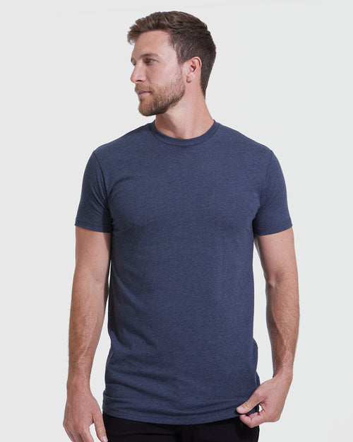 All Heather Tall Round Hem Crew Neck T-Shirt 6-Pack