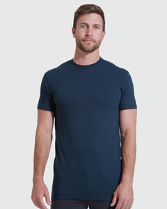 True ClassicNavy Tall Round Hem Crew Neck T-Shirt