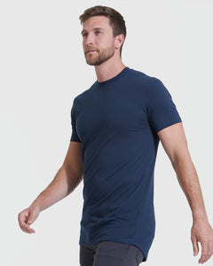 True ClassicNavy Tall Round Hem Crew Neck T-Shirt