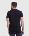 All Black Tall Straight Hem Crew Neck T-Shirt 6-Pack.