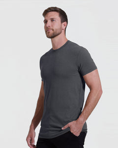 True ClassicCarbon Tall Straight Hem Crew Neck T-Shirt